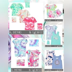 Girl's Tie-dye Set's